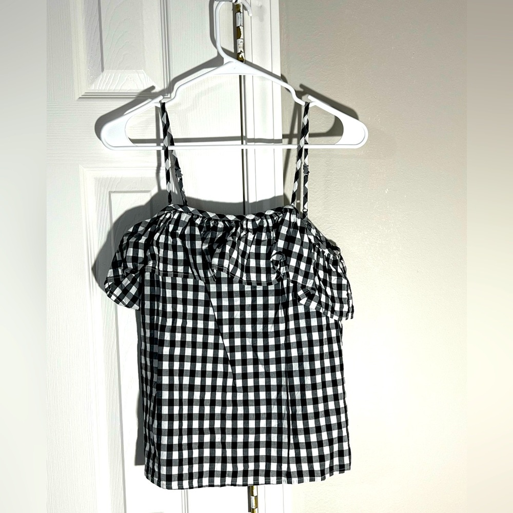 Checker Blouse Tank
